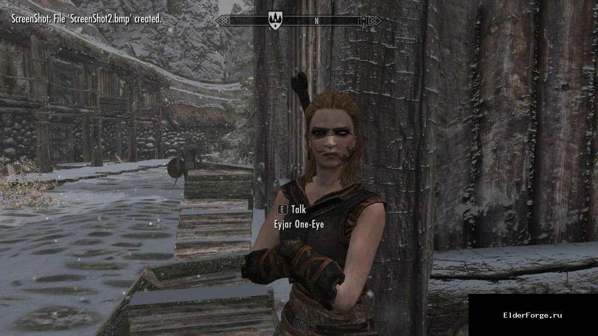 Обложка мода: Одноглазая Эйвар — новый NPC в Замерзшем Очаге для Skyrim LE