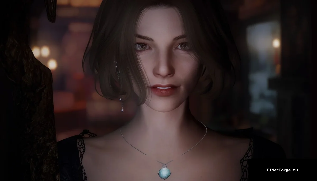 Обложка мода: Olivia – высокополигональная спутница CBBE для Skyrim Legendary Edition