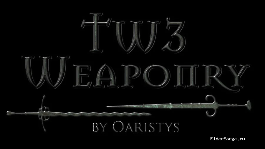 Обложка мода: Оружие из Ведьмака 3 для Skyrim SE‑AE: стальные и серебряные мечи с уникальной кузницей