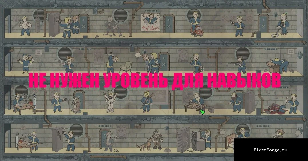 Обложка мода: Отключение требований уровня для навыков в Fallout 4