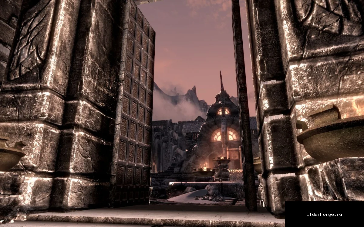 Обложка мода: Открытые города в Skyrim SE – свободный вход без загрузок