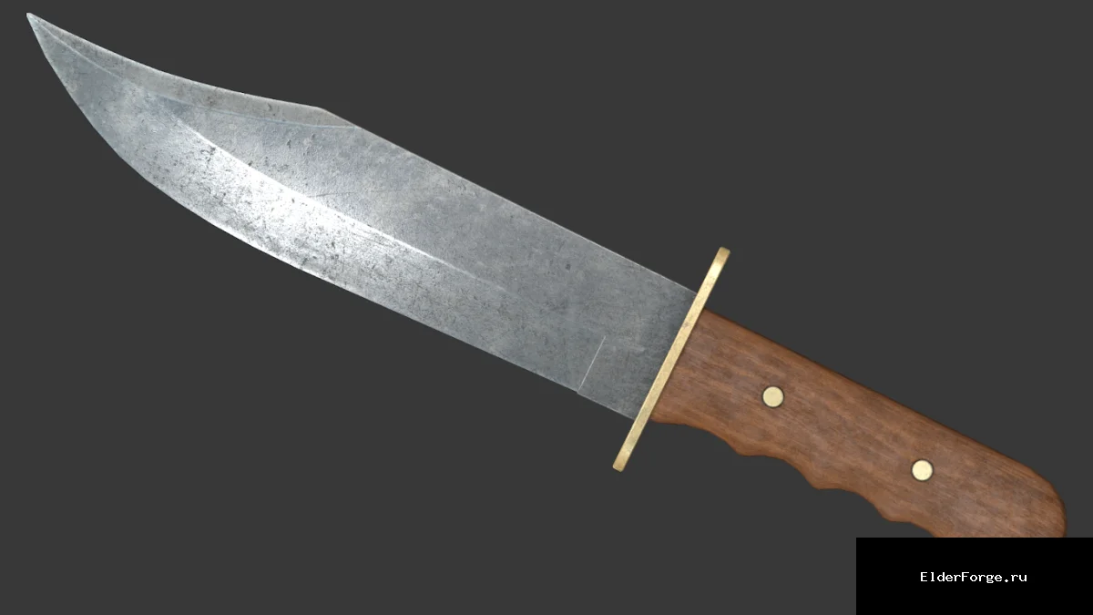 Обложка мода: Охотничий нож (Bowie Knife) для Fallout 4 – улучшаемый холодный клинок