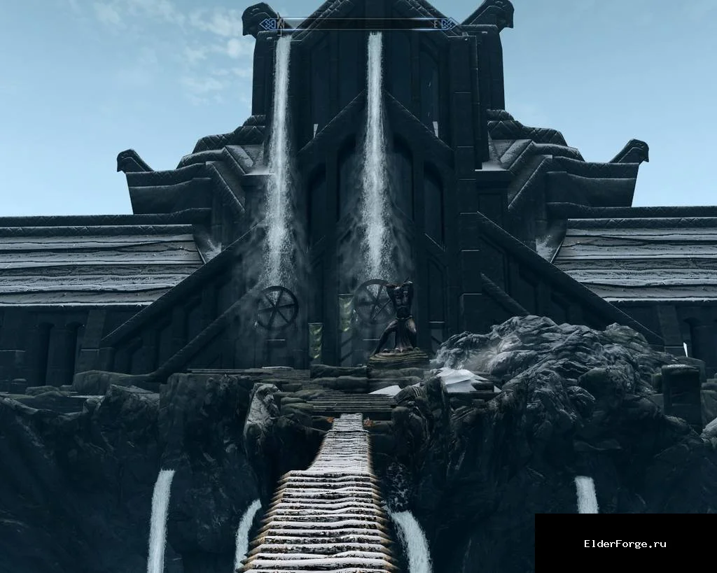 Обложка мода: Парящий Дворец – новый локационный мод для Skyrim Legendary Edition