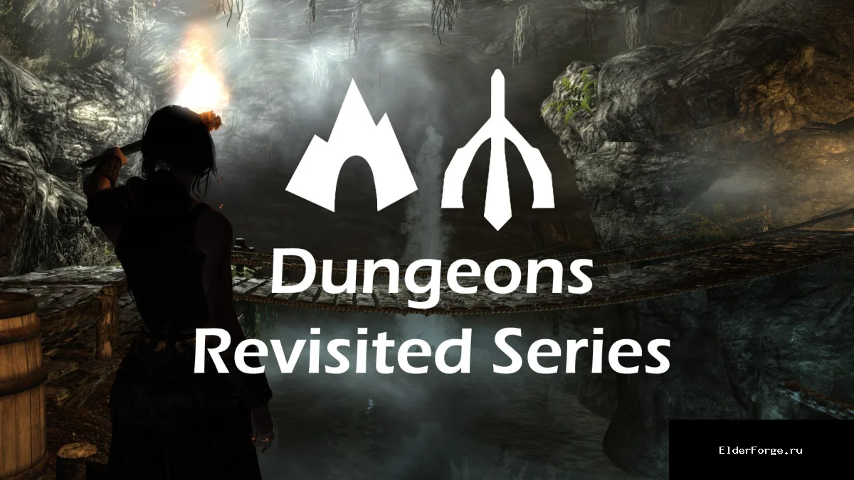 Обложка мода: Переработанные подземелья Skyrim LE – Dungeons Revisited Series