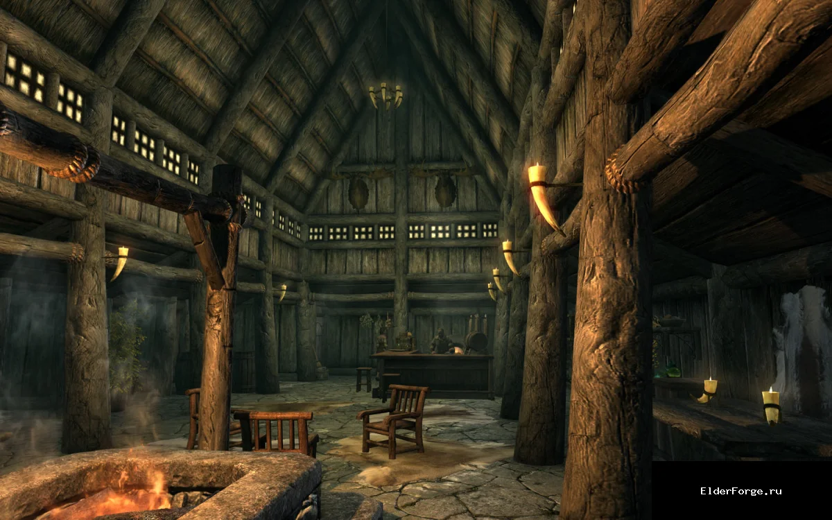 Обложка мода: Переработанный интерьер Айварстеда – улучшения для Skyrim Legendary Edition