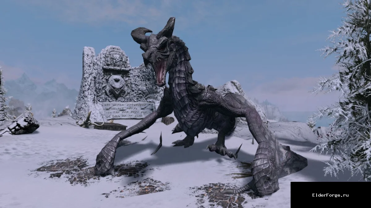 Обложка мода: Переработка легендарных драконов – улучшенные текстуры для Skyrim LE