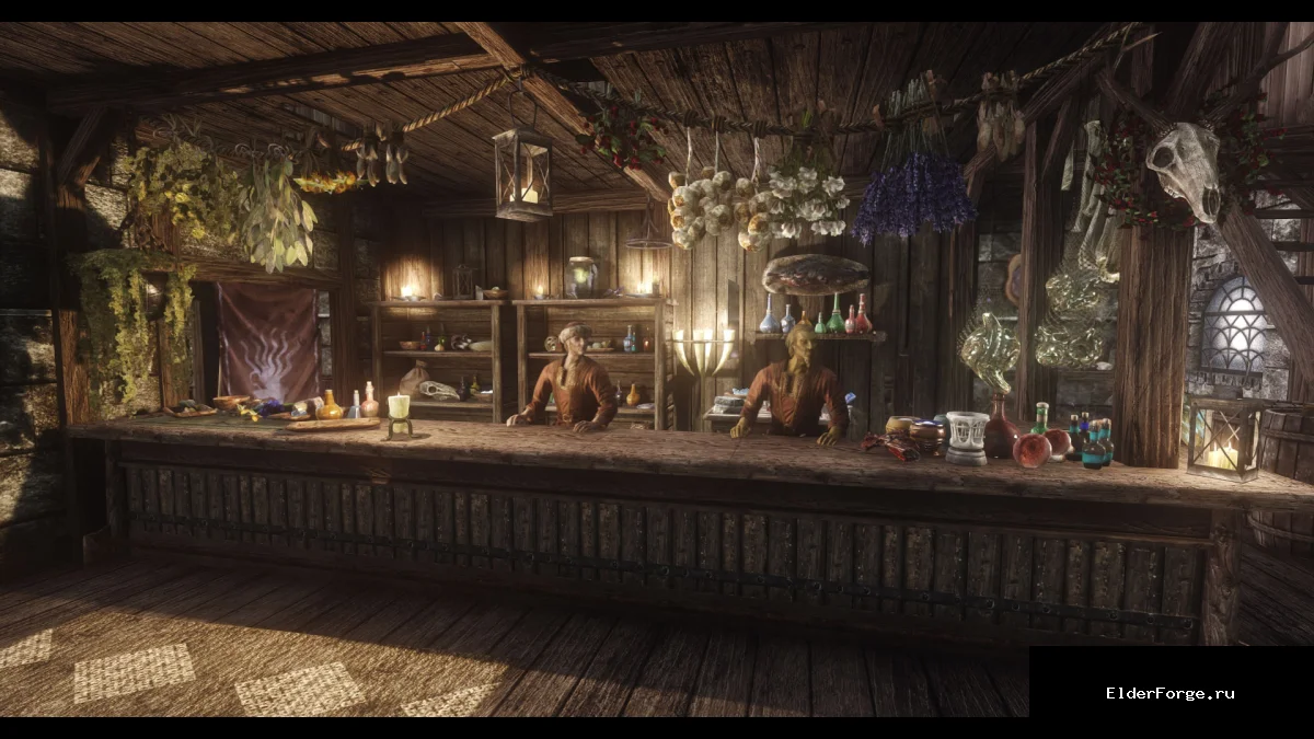Обложка мода: Переработка магазина «Белый Флакон» для Skyrim SE – новый квест и улучшения
