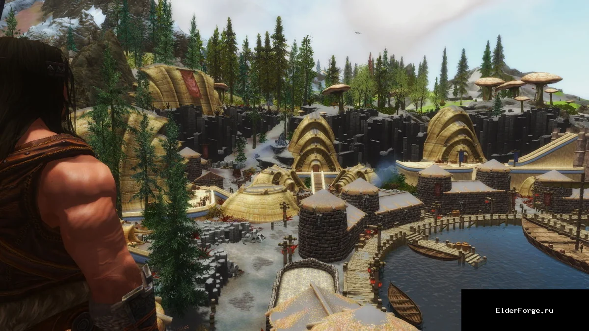 Обложка мода: Переработка Вороньей Скалы для Skyrim SE – 2K ретекстур