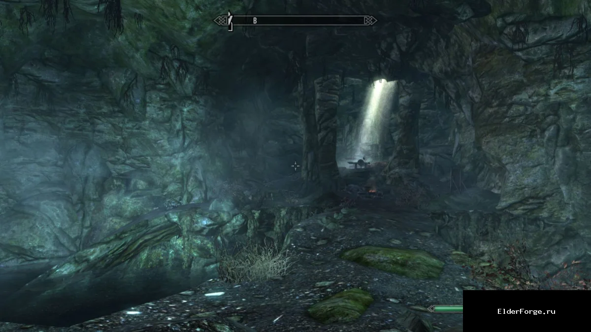 Обложка мода: Пещера Изгнанника – скрытая локация для бандитов в Skyrim LE