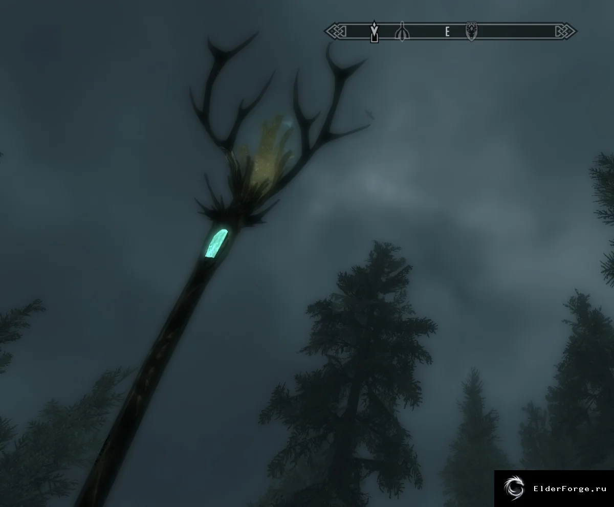 Обложка мода: Посох Хранительницы рощи — Песнь жизни для Skyrim LE