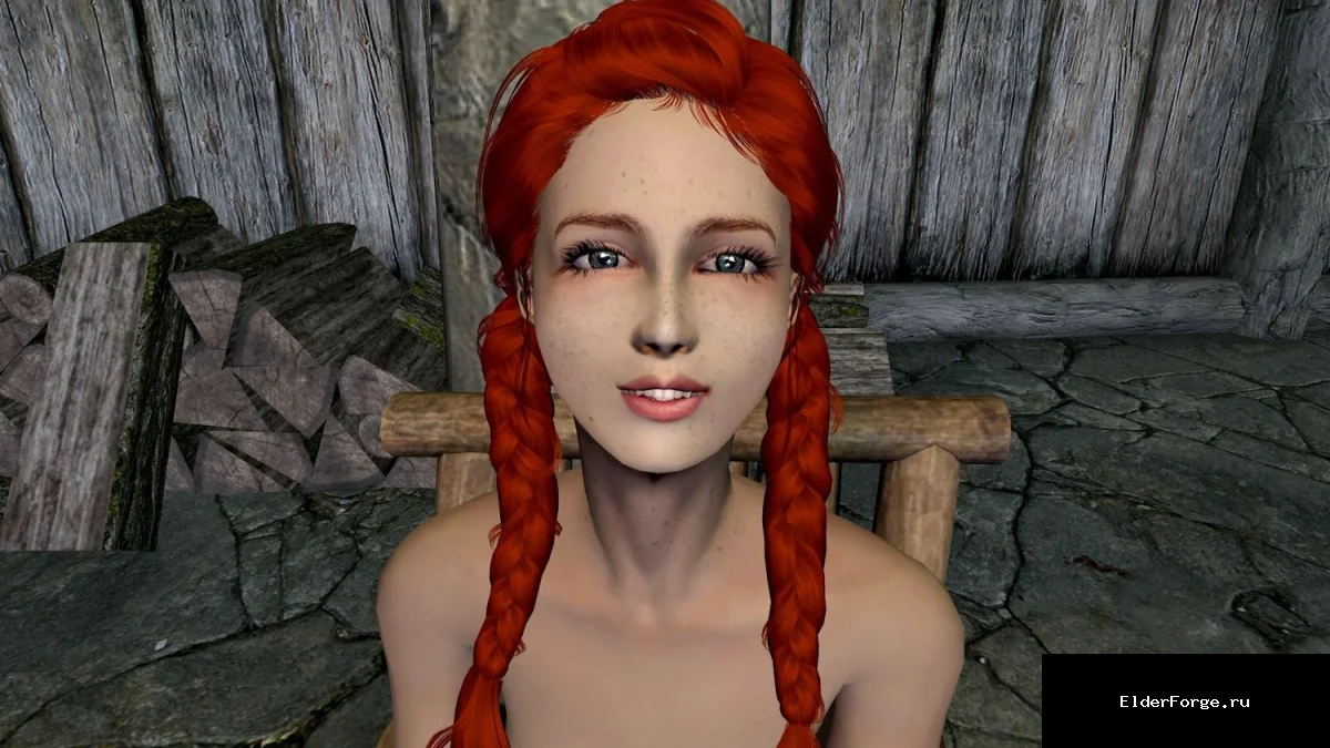 Обложка мода: Пиппи — новая спутница для Skyrim SE/AE с выбором тел UUNP и CBBE