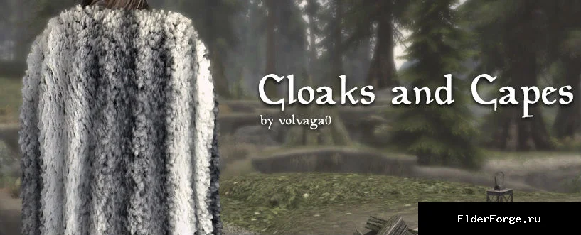 Обложка мода: Плащи и накидки для Skyrim SE‑AE: новые меховые и льняные варианты
