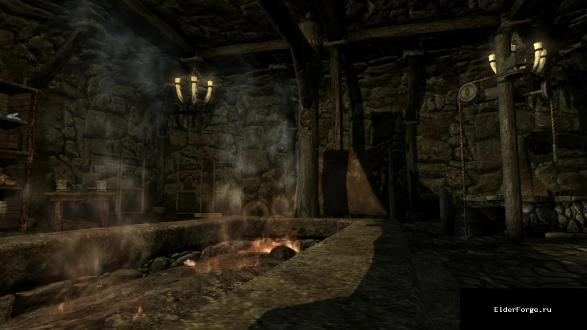 Обложка мода: Подвал к дому «Теплых ветров» – новый интерьер для Skyrim LE