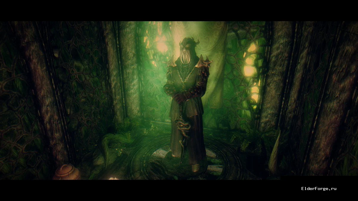 Обложка мода: Подземный храм Мирака — уникальная локация и доспехи в Skyrim LE