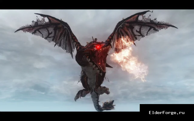 Обложка мода: Полёт на драконе LE — Real-time Dragon Fast Travel, перелёт в реальном времени в Skyrim