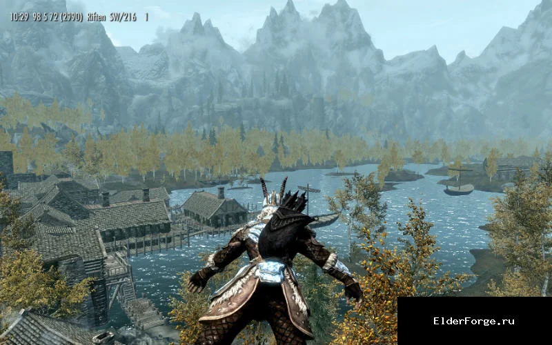 Обложка мода: Полёты Довакина для Skyrim SE — FNIS Flyer: свободное исследование мира