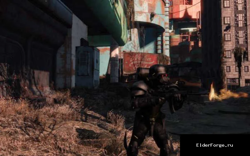 Обложка мода: Полицейский бронекостюм «Цербер» для Fallout 4 – стиль из аниме Jin Roh