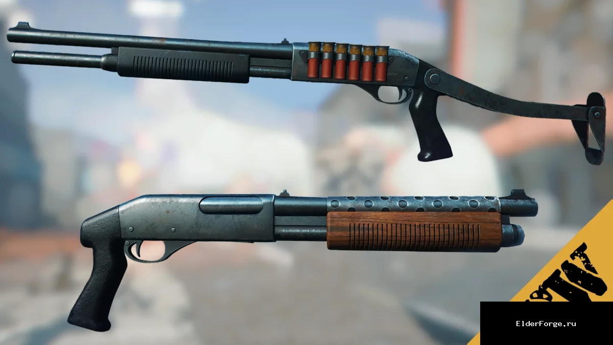 Обложка мода: Полицейский дробовик Remington 870 для Fallout 4 – новые модификации