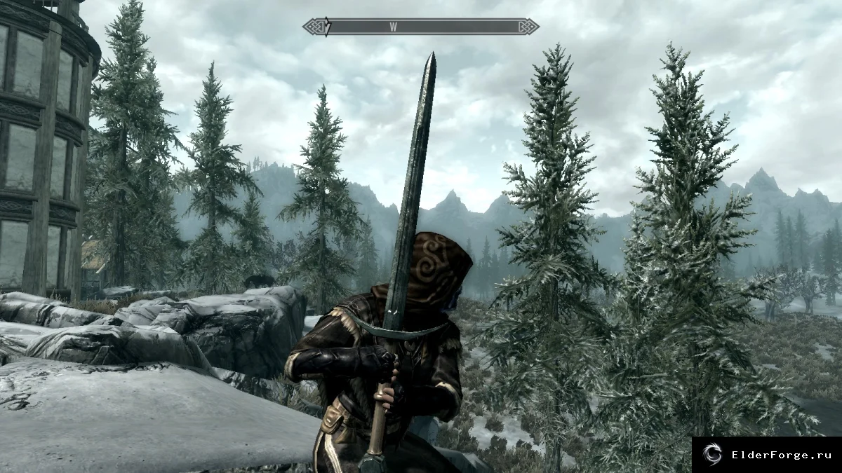 Обложка мода: Полуторный меч Dark Souls для Skyrim LE — уникальное оружие