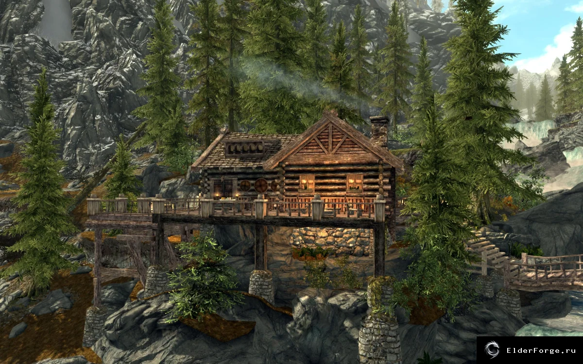Обложка мода: Поместье «Горизонт» Skyrim LE — просторный дом с панорамным видом