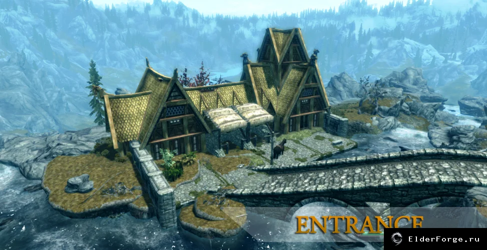 Обложка мода: Поместье на Философских холмах — дом для коллекционера, Skyrim LE
