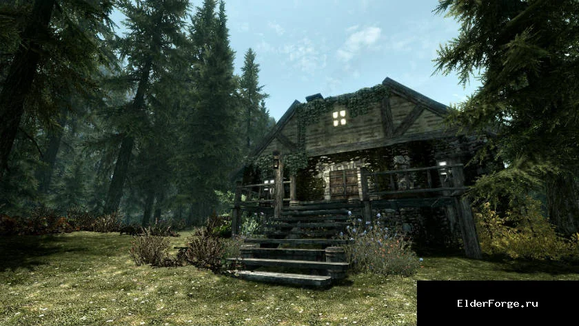 Обложка мода: Поместье «Пруд светлячков» – уютный фермерский дом для Skyrim SE