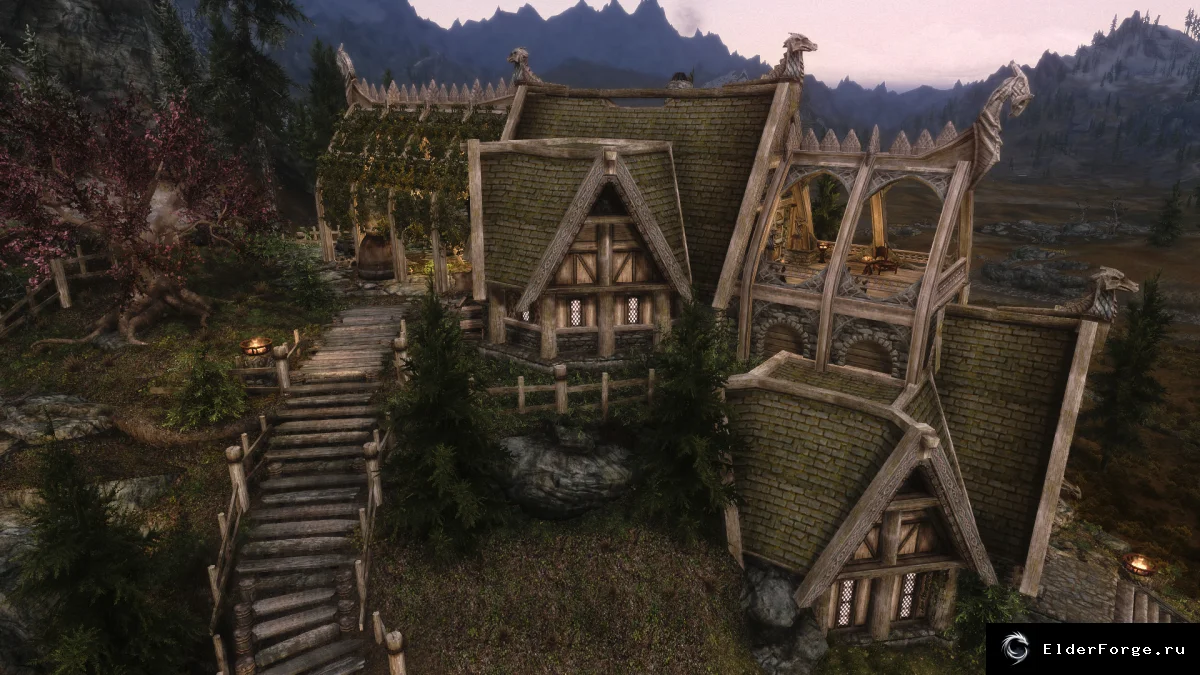 Обложка мода: Поместье Вайтран Skyrim LE — уникальный дом у конюшней Вайтрана