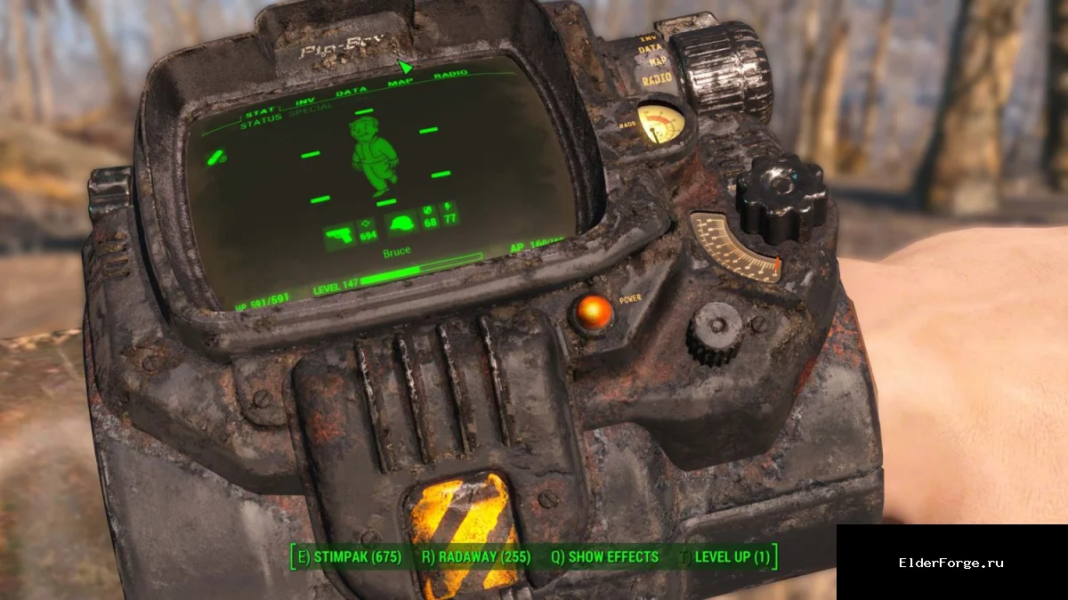 Обложка мода: Повреждённый Пиб-Бой – ржавый ретекстур для Fallout 4