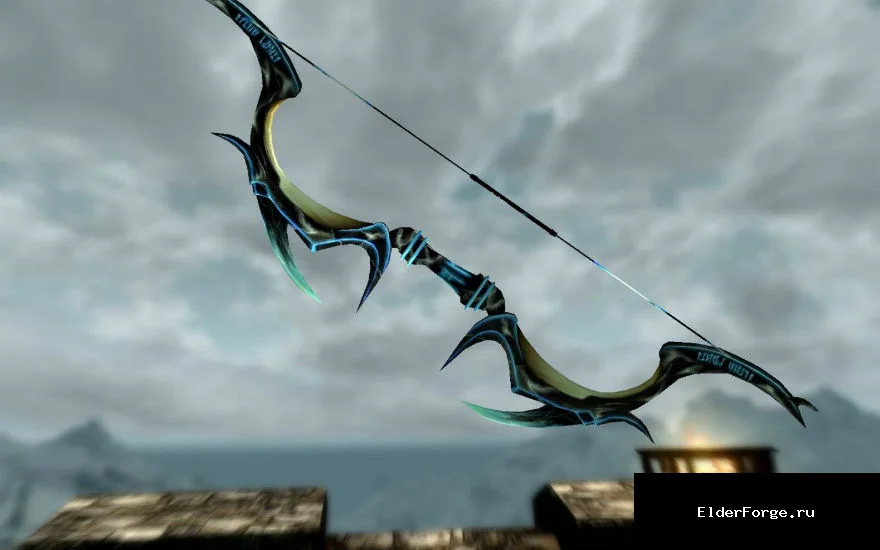 Обложка мода: PREDATOR Tactical Bow LE — тактический лук Хищник и набор стрел для Skyrim LE