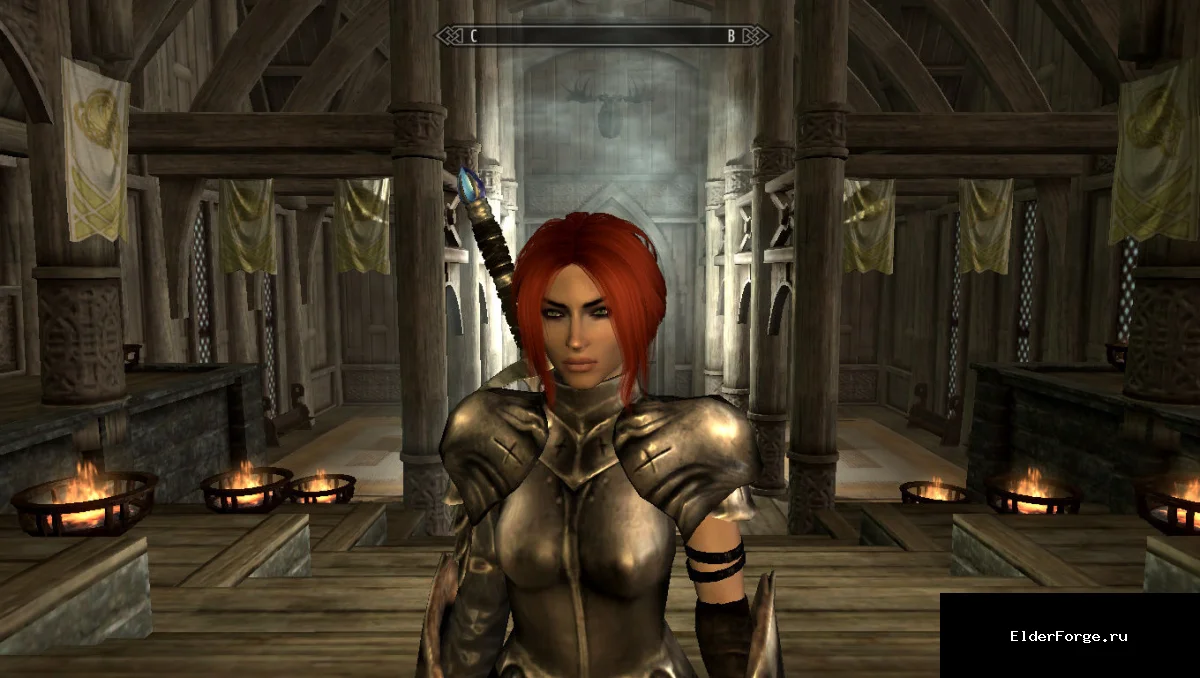 Обложка мода: Preset Sara – косметический пресет для Skyrim LE с выразительными глазами