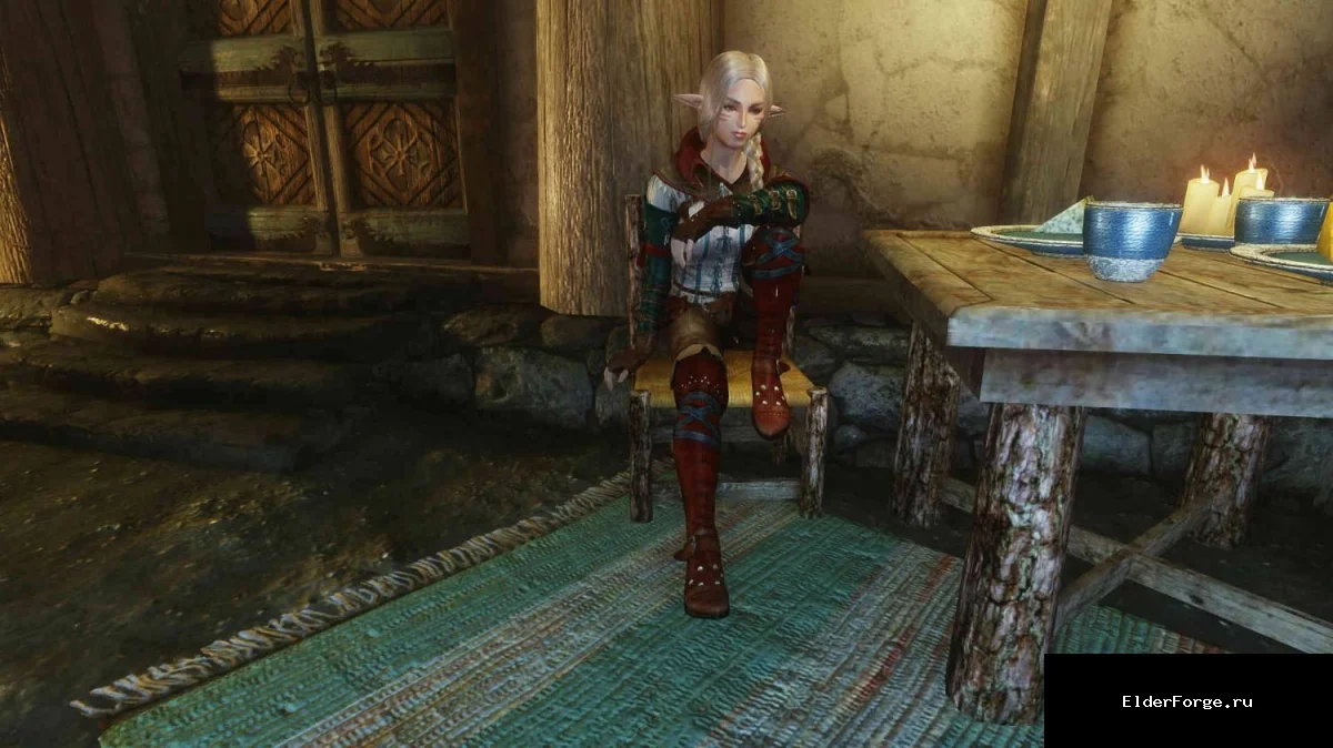 Обложка мода: Pretty Sit Idles LE — новые анимации сидения для ГГ в Skyrim
