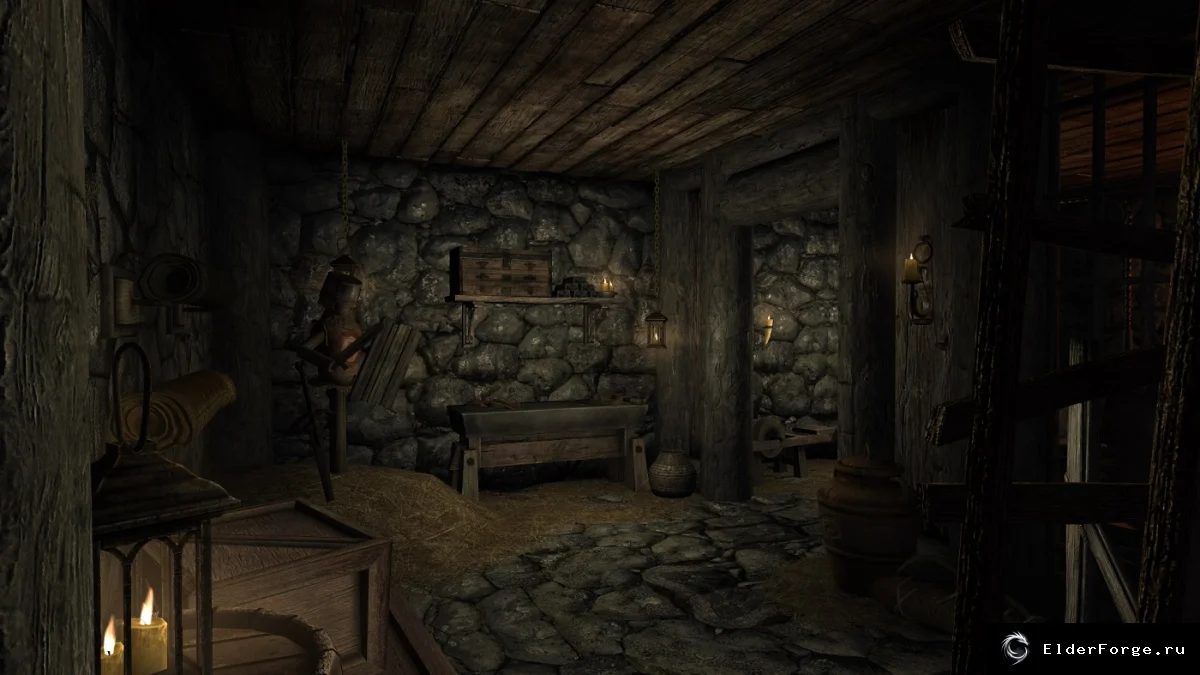 Обложка мода: Прибежище мага у Рифтена — уютный домик, Skyrim LE