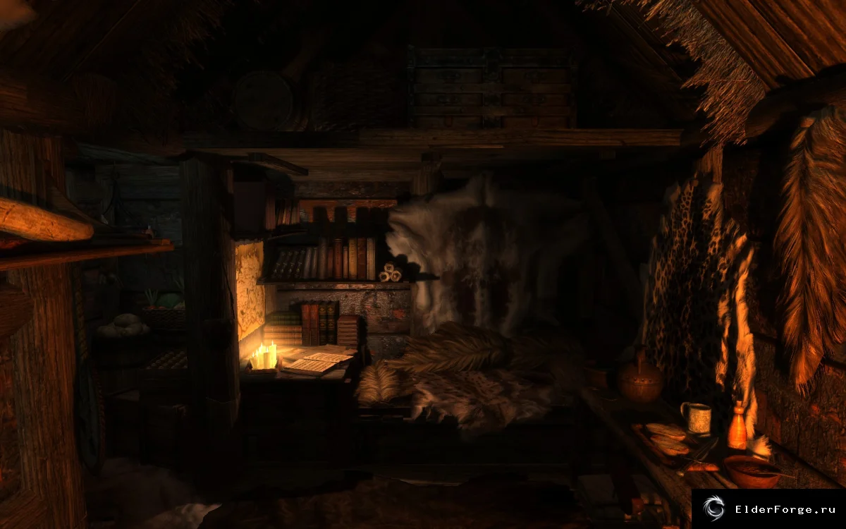 Обложка мода: Приют Отшельника — уютный домик для воина в Skyrim LE, 1.0 и 1.1