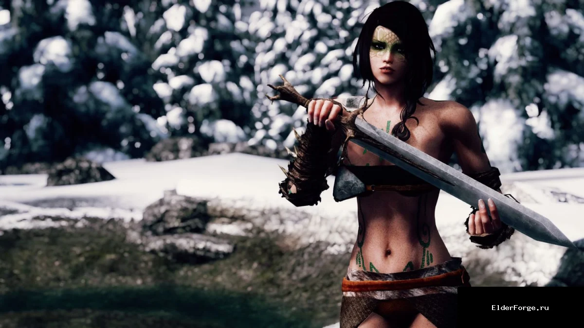 Обложка мода: Природный Клинок – новый одноручный меч для Skyrim Legendary Edition
