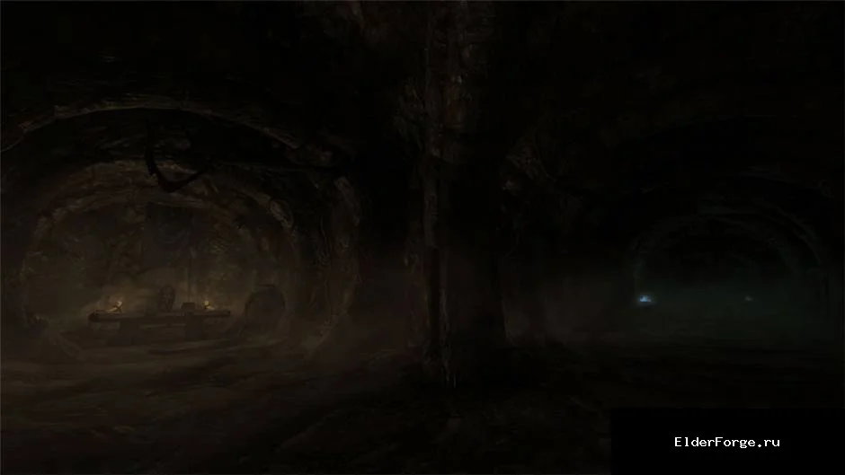 Обложка мода: Проклятые Катакомбы — мрачные подземелья в Skyrim Legendary Edition