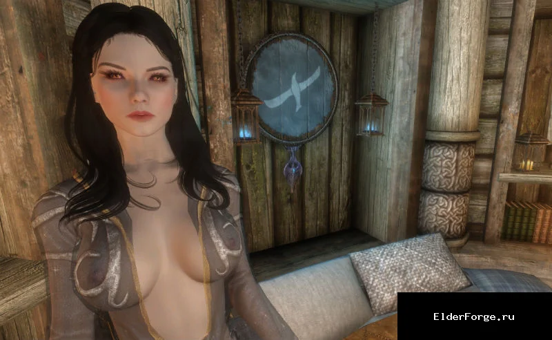 Обложка мода: Прозрачное одеяние Ноктюрнал для Skyrim SE – откровенный стиль