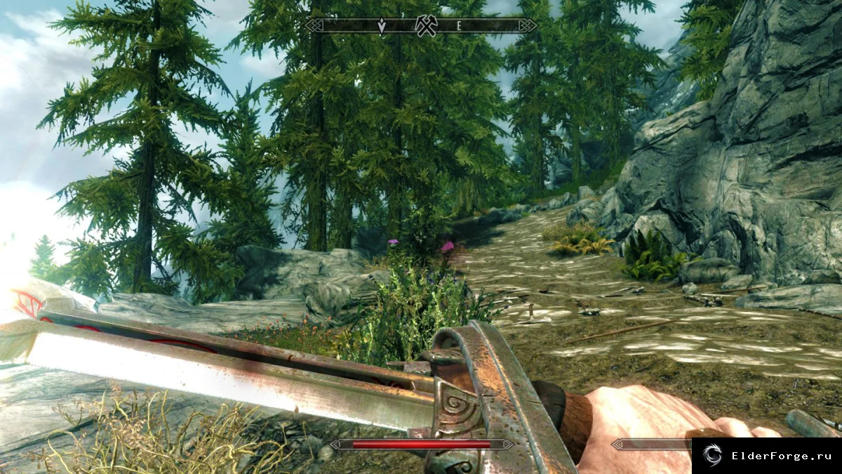 Обложка мода: Пылающий меч — огненный клинок Skyrim Legendary Edition