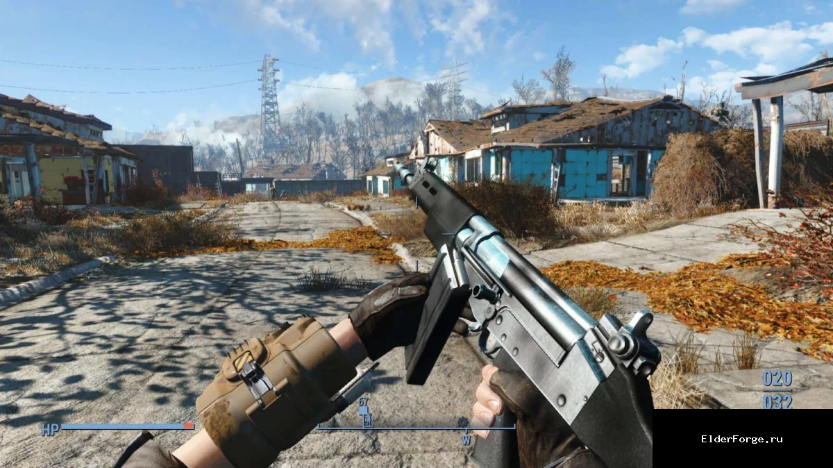 Обложка мода: R91 – стальной ретекстур для штурмовой винтовки в Fallout 4