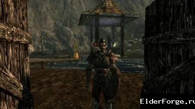 Обложка мода: Райский уголок – уютный дом у водопада для Skyrim LE