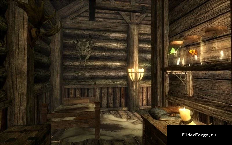 Обложка мода: Ранчо в Skyrim LE – ферма с животными, полями и тайной библиотекой
