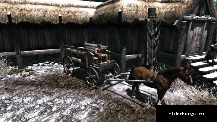 Обложка мода: Расширенная транспортная система: кареты и корабли в Skyrim SE