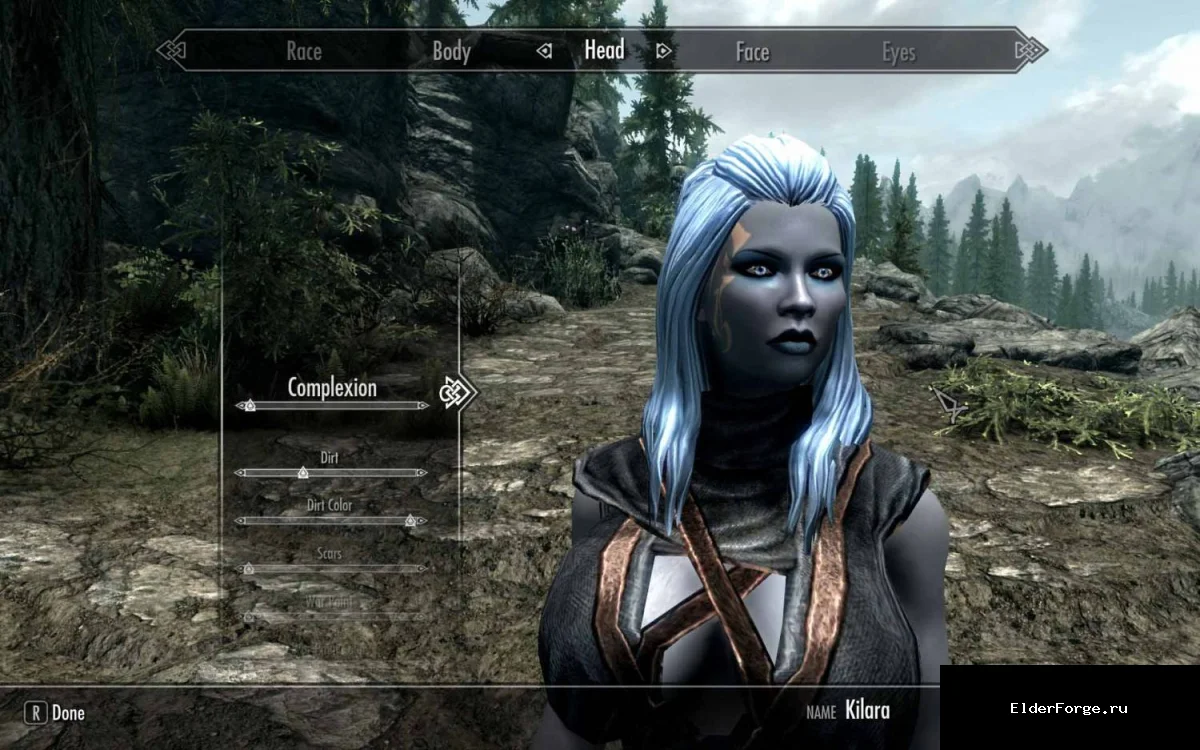 Обложка мода: Расширенный выбор цветов для персонажей Skyrim LE – более 2000 оттенков