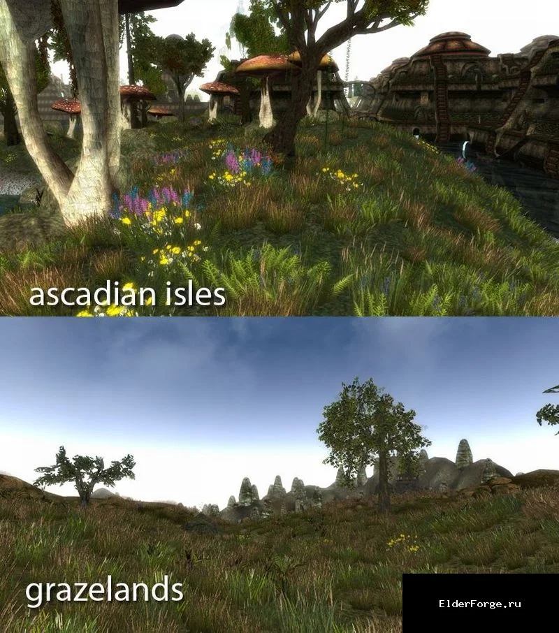 Обложка мода: Разнотравье — разнообразные текстуры трав для Morrowin​d