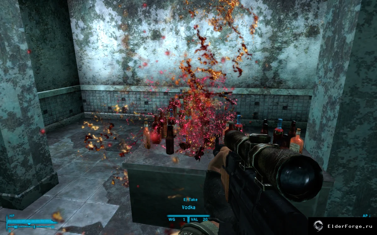 Обложка мода: Разрушимые бутылки алкоголя Fallout 3 — водка, вино, виски и пиво