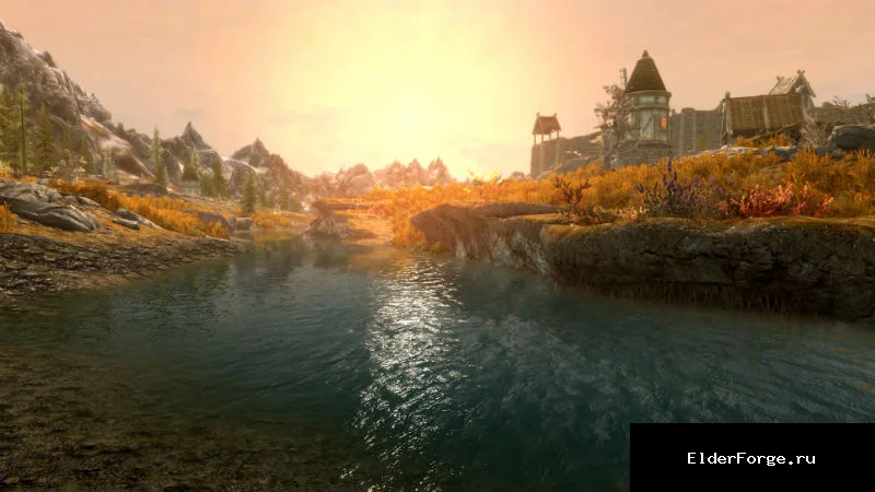 Обложка мода: Реалистичная вода для Skyrim SE‑AE: новые текстуры и плавные отражения