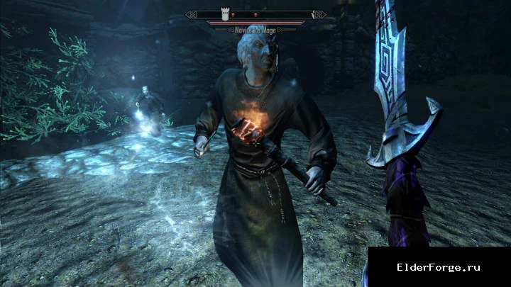 Обложка мода: Реалистичное поведение NPC в темноте для Skyrim SE‑AE