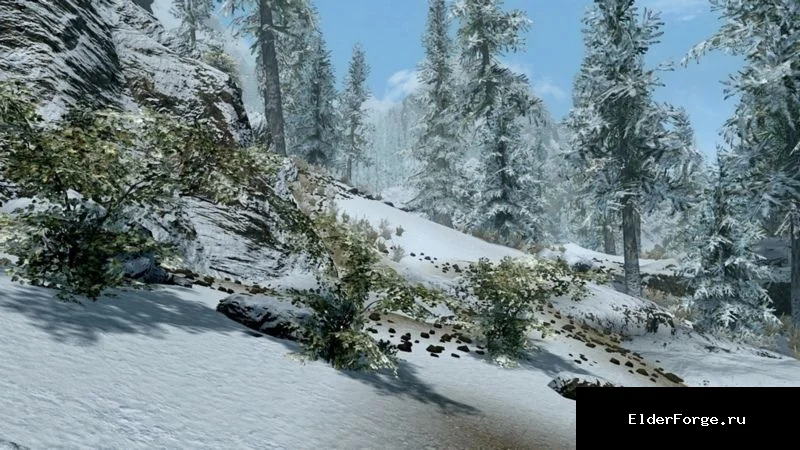 Обложка мода: Реалистичные снежные дороги и покрытие для Skyrim SE‑AE – улучшенные текстуры