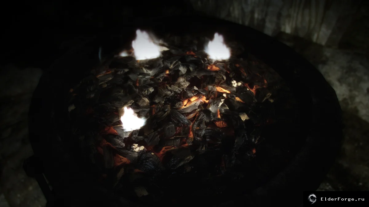 Обложка мода: Улучшенные текстуры огня и реалистичные угли — Skyrim LE