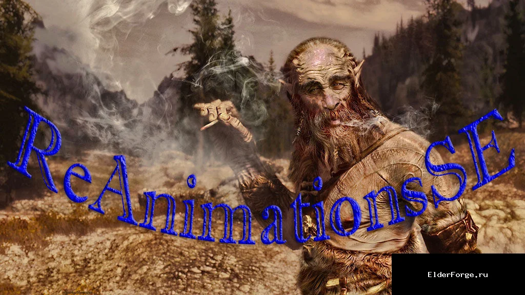 Обложка мода: ReAnimationsSE — набор улучшенных анимаций для Skyrim SE/AE