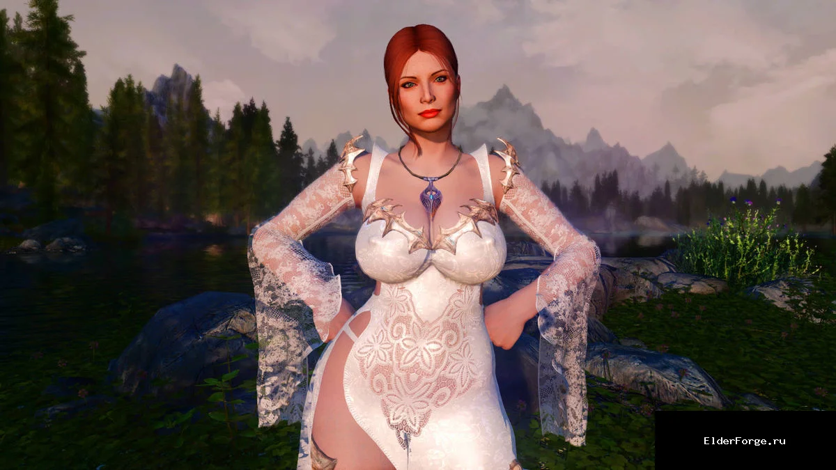Обложка мода: Ребекка Николс – уникальный персонаж‑воин для Skyrim SE/AE
